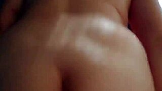 Mother-in-law's fat ass bounces in rough homemade pov sex
