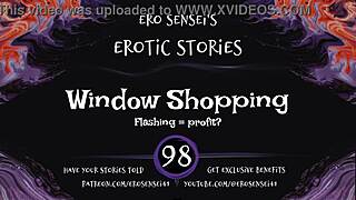 Window shopping turns erotic for women audio experience