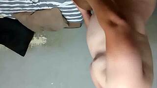 Does this white guy stretch her tight black pussy enough?