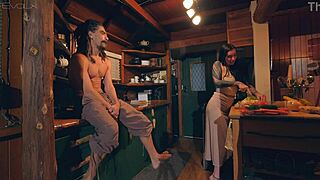 Tattooed Wifey Cooks Cabbage Soup Before Huge Cock Hipster Pounds Her Into Creampie Bliss