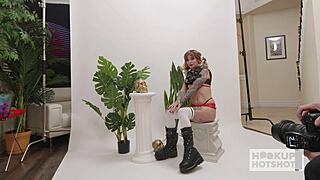 Behind scenes Lysagna Delray surrenders to Bryan Gozzling's rough horny domination