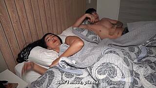 whoa big ass stepmom and hung stepson fuck after hotel bed mixup