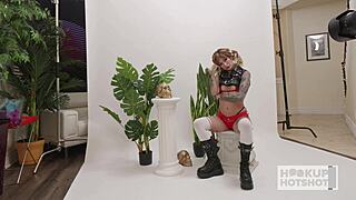 Behind scenes Lysagna Delray surrenders to Bryan Gozzling's rough horny domination