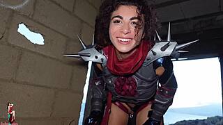 alien cosplay babe begs for deep ass fisting and squirting orgasms