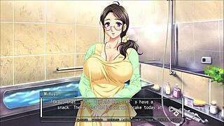 Hey big boobed anime babe gives monster cock blowjob and creampie