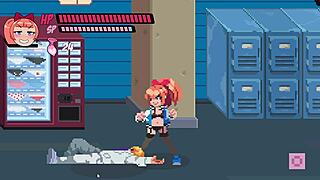 lewd girls spank in garter belts and sheer stockings