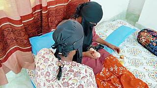 Lick lick bhabhi nanadini lesbian chudai in bathroom gets so wet with natural tits bouncing 🔥👅💦