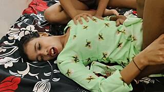 best threesome ever ravi pounds step sis and girlfriend on same bed rough