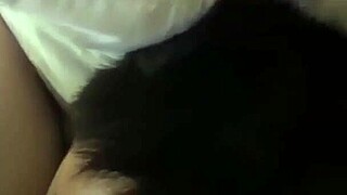 amateur chinese couple homemade pov missionary doggy creampie with pretty natural tits.