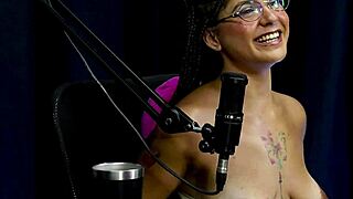 barbara sol teases with sheer red top showing peitos before sensual striptease response