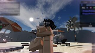 they fuck all day, ending at beach with rough doggystyle creampies and missionary