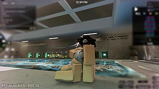 Raw Pool Cosplay Sex Deepthroat Cumshot Footjob With Alsace Follower Part 1