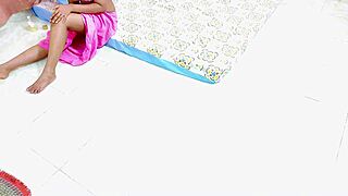 sexy indian bhabhi sneaks quick bedroom romp with her hung devar's thick cock