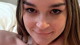 della cate fulfills stepdaddy's blonde bimbo creampie fantasy up close