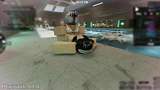 Raw Pool Cosplay Sex Deepthroat Cumshot Footjob With Alsace Follower Part 1