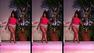 hot latina modeling tight pants with sexy curves