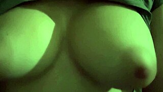 Italian milf Artemisia Love bounces big natural tits solo style