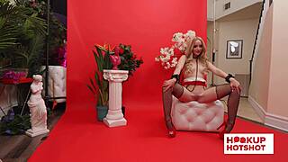 BTS Petite 18+ Beauty Maria Kazi Teases Butt Tits In Miniskirt Panties Photoshoot