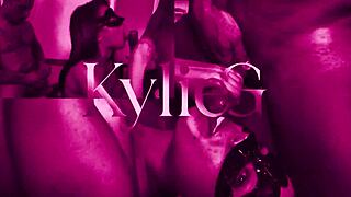 Married kylie cuckolds husband taking three studs anal in mini gangbang