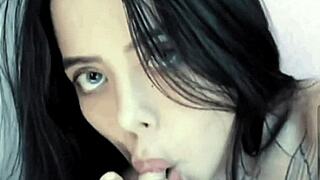 billie eilish, tattooed brunette teen, sucks her sexy toe in web chat loop