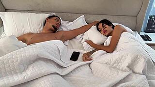 oh man, my best friend let me share his bed and i ended up fucking his girlfriend while he slept.