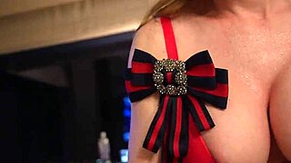 Bianca Burke Moonlights with Big Cock Handjob in Femdom Photoshoot Party