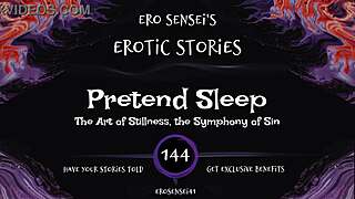 She feigns sleep while erotic masturbation builds to shattering orgasm