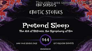 She feigns sleep while erotic masturbation builds to shattering orgasm