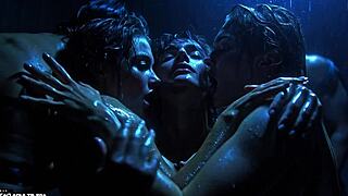 whoa my ai-generated wet boobs are flying everywhere with crazy water jets splashing tits chaos