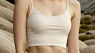 LINGERIE MODELS STRUT BAREFOOT IN ROCKY MOUNTAINS!