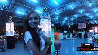 after go-karting, big-ass asian girlfriend films homemade sex tape with boyfriend