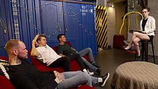 omg good work deserves this reward 😍 petite redhead slut bent over for rough pounding creampie and sloppy blowbang