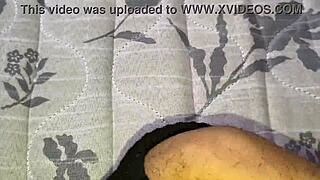 Young amateur takes close-up anal pounding in bedroom