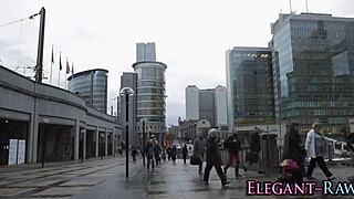 European babe's tits drenched in hot cum! 💦🍈