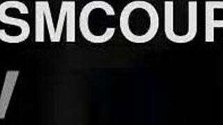 miss ruby pegs slave's gaping ass with strapon in bdsm cage part 2