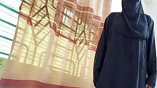 Indian college coed explores first time roleplay fuck with daddy in homemade bedroom scene