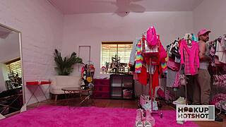 i can't stop showing off my erotic curves in this cute brunette tease