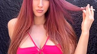 artemisia loves her hot outdoor smoking session with big natural tits 🔥