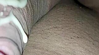 Curvy latina homemade deepthroat on monster cock ends with sweet creampie swallow overload