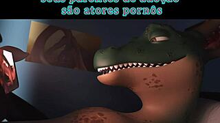 Furry blowjob meme in bed