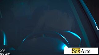 Hotwife bounces on black lover's huge cock cowgirl style in motel rough ride