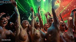 Busty Models Twerk Big Tits and Shake Ass at Foam Rave Party!