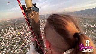 Risky Sunrise Balloon Sex Over Pyramids She Swallows Sammmnextdoor Creampie