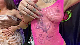 FREE CARNIVAL GANGBANG! Hot ladies ANAL BANGED by rough monster cocks!