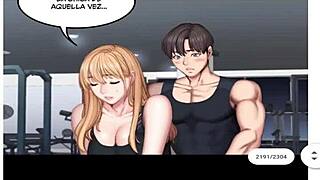 yo check out this fitness latina's sweaty gym grind in part thirteen