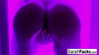 Watch this tattooed milf soak her pussy in artistic solo masturbation getting super wet