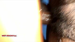 Boldly yanking ebony teen pants off casting debut