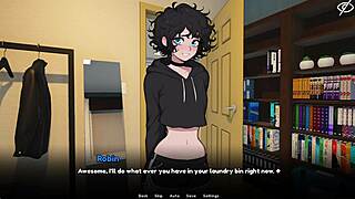 Bold Roommate Femboy Dating Game in Dorm Part 1