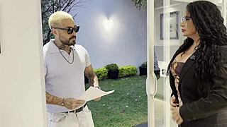 Hey, that sexy Mexican lawyer Samantha aka Galidiva in lingerie has me hooked next door