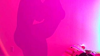 Curvy tattooed babe shadow boxes naked then takes ricky johnson's monster cock doggystyle creampie screaming